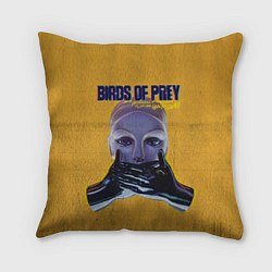 Подушка квадратная Birds of Prey Black mask, цвет: 3D-принт
