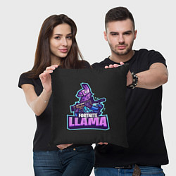 Подушка квадратная Fortnite LLAMA, цвет: 3D-принт — фото 2