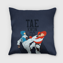 Подушка квадратная Taekwondo, цвет: 3D-принт