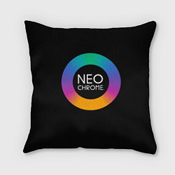 Подушка квадратная NEO CHROME, цвет: 3D-принт