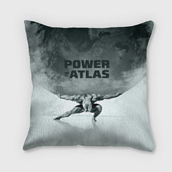 Подушка квадратная Power of the Atlas, цвет: 3D-принт