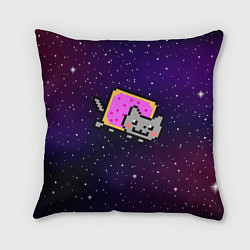 Подушка квадратная Nyan Cat, цвет: 3D-принт