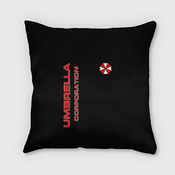 Подушка квадратная Umbrella Corporation, цвет: 3D-принт