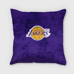 Подушка квадратная LA LAKERS, цвет: 3D-принт