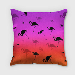 Подушка квадратная Фламинго