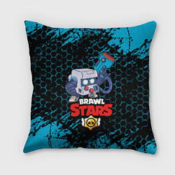 Подушка квадратная BRAWL STARS 8-BIT, цвет: 3D-принт