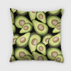 Подушка квадратная Avocado background