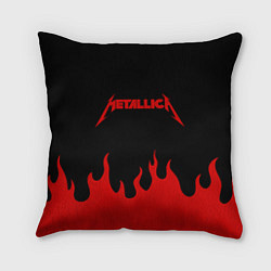 Подушка квадратная METALLICA, цвет: 3D-принт