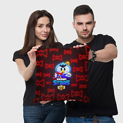 Подушка квадратная Brawl Stars MrP, цвет: 3D-принт — фото 2