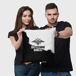 Подушка квадратная Внутренние Войска, цвет: 3D-принт — фото 2