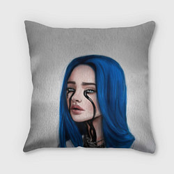 Подушка квадратная BILLIE EILISH, цвет: 3D-принт