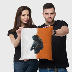 Подушка квадратная The Division 2 Defender, цвет: 3D-принт — фото 2