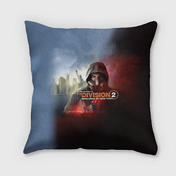 Подушка квадратная The Division 2, цвет: 3D-принт