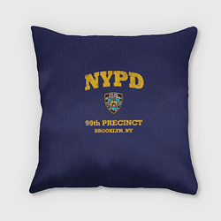 Подушка квадратная Бруклин 9-9 департамент NYPD, цвет: 3D-принт