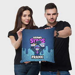 Подушка квадратная BRAWL STARS FRANK, цвет: 3D-принт — фото 2