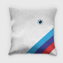 Подушка квадратная BMW NEW LOGO, цвет: 3D-принт