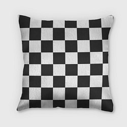 Подушка квадратная Шахматка, цвет: 3D-принт