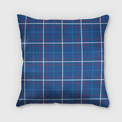Подушка квадратная Шотландка, цвет: 3D-принт