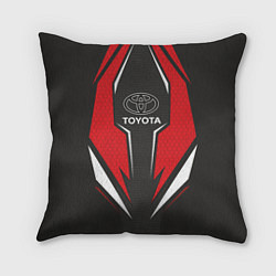 Подушка квадратная Toyota Driver team Red, цвет: 3D-принт