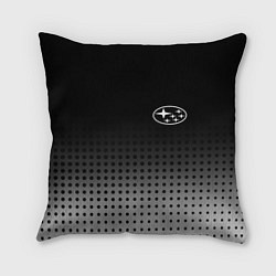 Подушка квадратная Subaru, цвет: 3D-принт
