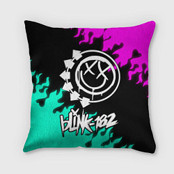 Подушка квадратная Blink-182 5, цвет: 3D-принт
