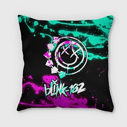 Подушка квадратная Blink-182 6, цвет: 3D-принт
