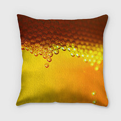 Подушка квадратная ПИВО, цвет: 3D-принт