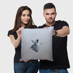 Подушка квадратная Мультяшный пингвин, цвет: 3D-принт — фото 2