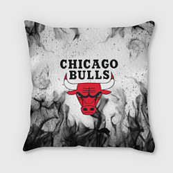 Подушка квадратная CHICAGO BULLS, цвет: 3D-принт