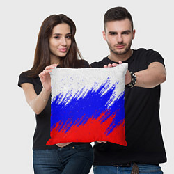 Подушка квадратная Россия, цвет: 3D-принт — фото 2