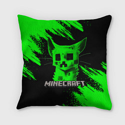 Подушка квадратная MINECRAFT CREEPER CAT, цвет: 3D-принт