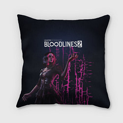 Подушка квадратная Bloodlines 2, цвет: 3D-принт
