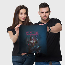 Подушка квадратная Vampire: The Masquerade, цвет: 3D-принт — фото 2