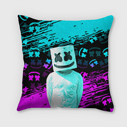 Подушка квадратная Fortnite Marshmello, цвет: 3D-принт