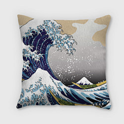 Подушка квадратная The great wave off kanagawa