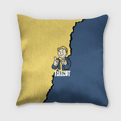 Подушка квадратная Fallout logo boy