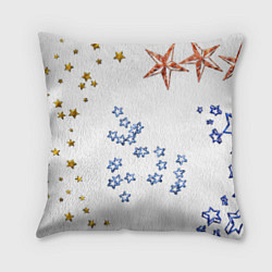 Подушка квадратная Звёзды, цвет: 3D-принт