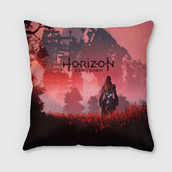 Подушка квадратная HORIZON ZERO DAWN, цвет: 3D-принт