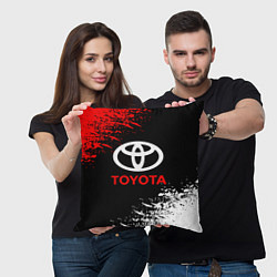 Подушка квадратная TOYOTA, цвет: 3D-принт — фото 2