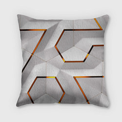 Подушка квадратная 3D абстракция Iron
