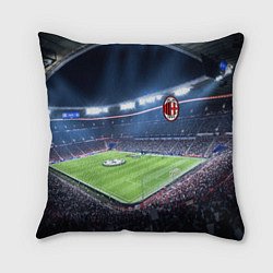 Подушка квадратная FC MILAN, цвет: 3D-принт