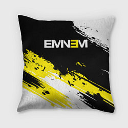 Подушка квадратная Eminem, цвет: 3D-принт