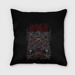 Подушка квадратная Slayer, цвет: 3D-принт