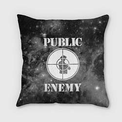 Подушка квадратная PUBLIC ENEMY, цвет: 3D-принт