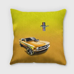 Подушка квадратная Ford mustang - motorsport, цвет: 3D-принт