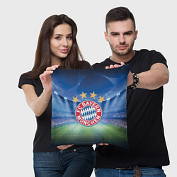 Подушка квадратная Бавария Мюнхен, цвет: 3D-принт — фото 2