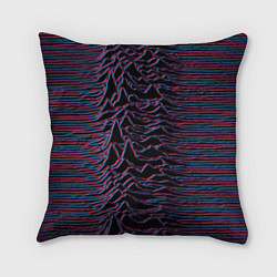 Подушка квадратная Joy Division Glitch, цвет: 3D-принт