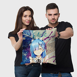 Подушка квадратная Re: Zero Жизнь с нуля, цвет: 3D-принт — фото 2