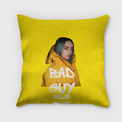 Подушка квадратная Billie Eilish Билли Айлиш, цвет: 3D-принт