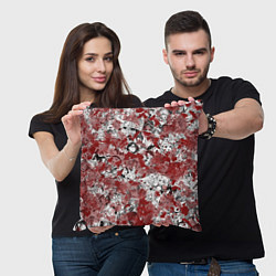 Подушка квадратная Кровавый ахегао, цвет: 3D-принт — фото 2